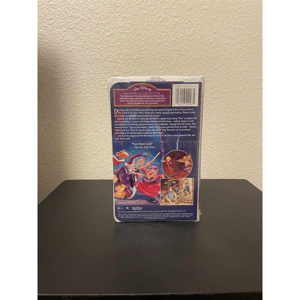 Walt Disney The Sword in The Stone VHS (Tape New & Sealed) - Picture 4 of 4